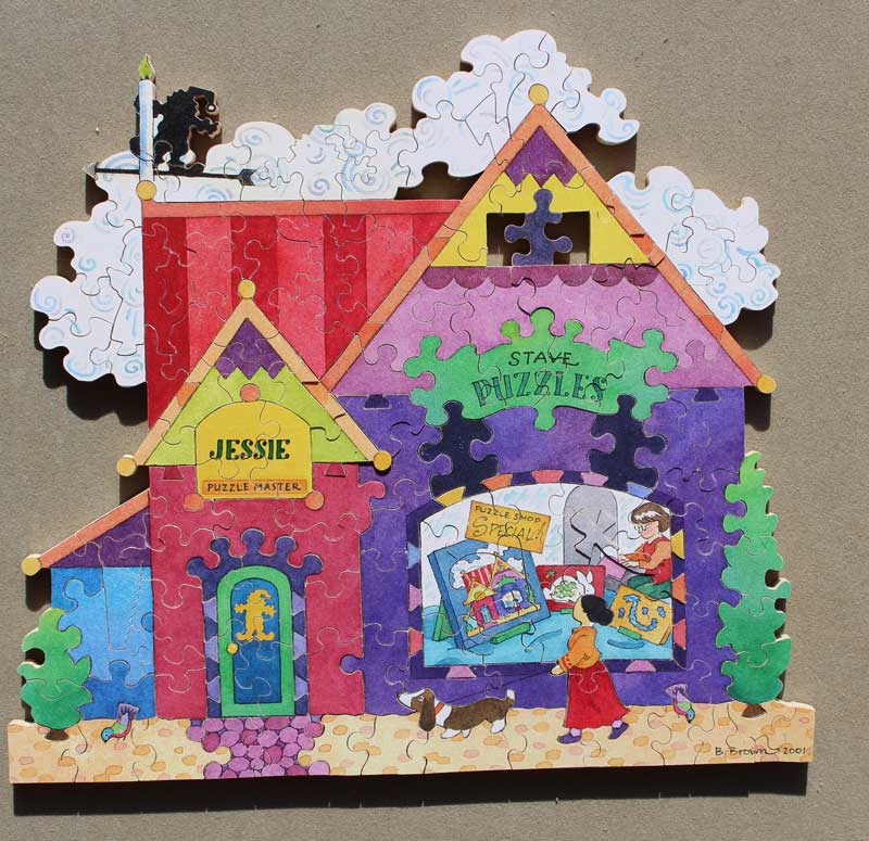 Stave Puzzles "Stave Village" Traditional 6 Puzzle Collection