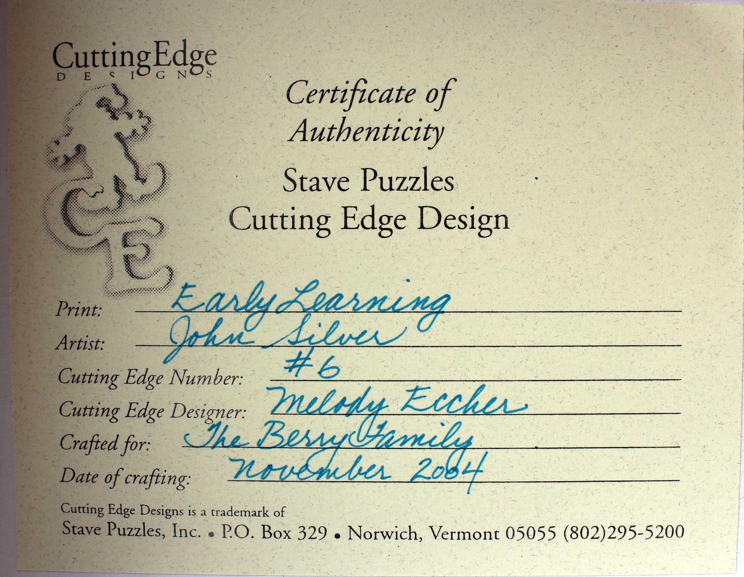 Stave | "Early Learning" Traditional - Image 5