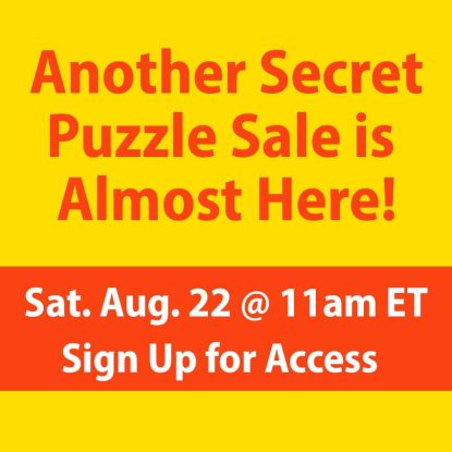 Sign Up Today - It's the Only Way To Access The Secret Sale Puzzles