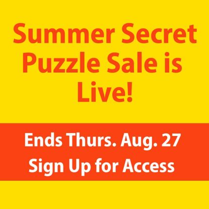 Sign Up Today - It's the Only Way To Access The Secret Sale Puzzles